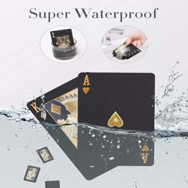 Poker Playing Cards Casino Chips Waterproof Plastic Deck PVC Tricks Professional