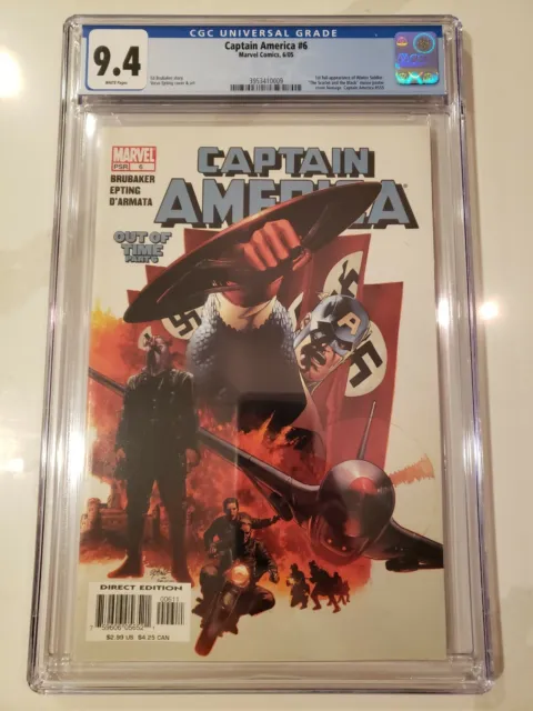 Captain America 6 CGC 9.4 Marvel Comics 2005 1st Winter Soldier