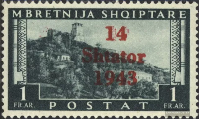 Albanien (Dt.Bes.2.WK.) 11 postfrisch 1943 Shtator