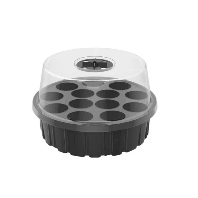 GREANER Scatole rettangolari nere per finestre, confezione da 3 fioriere per erbe aromatiche da 30 x 9,6 cm, con vassoio, per piante grasse, cactus e menta, in plastica, per davanzale, giardino