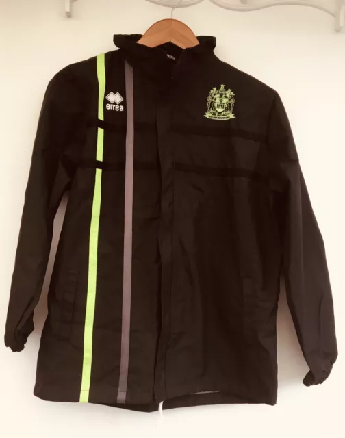 Errea Black Waterproof Jacket Wigan Warriors Rugby League Size XS