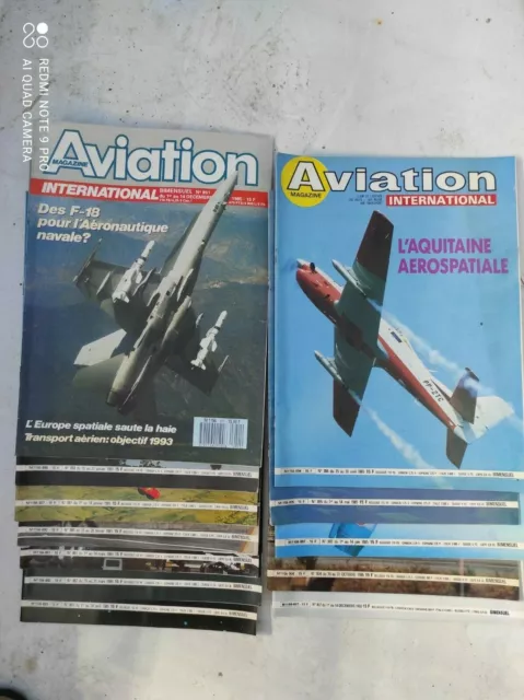 LOT DE REVUES AVIATION MAGAZINE INTERNATIONAL ANNÉE 1985 n° 888 à 951