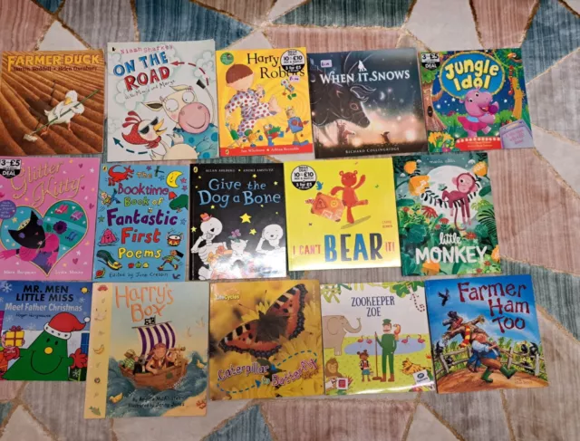 Joblot of 50 children's books, random mix in very good condition, cheap (B15)