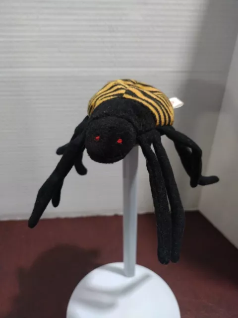 Ty Beanie Buddies SPINNER the Spider  Beanbag Plush Stuffed Animal Toy