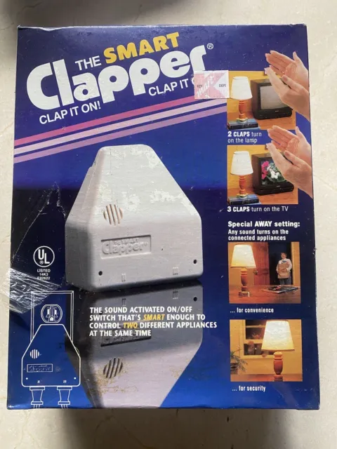 Clapper inteligente original de colección, ¡aplap it on! Clap It Off! 1992 totalmente nuevo