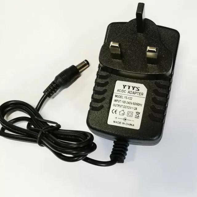 12V Mains Tascam Hd-P2 Recorder Ac Adaptor Power Supply Charger Plug