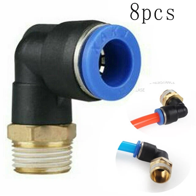 8 X Coude 8mm 1/8 for Corghi Manteaux Pneu Changer Connecteur Accessoires 9.5mm