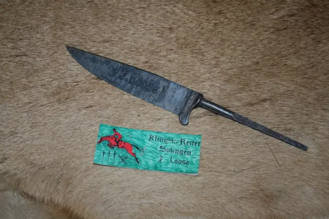 Alter Klingenrohling ORIGINAL Bayrischer Jagdnicker messer Solingen Pfadfinder