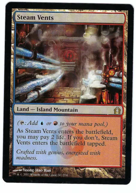 MTG Steam Vents RTR Return to Ravnica Rare Dual Shock Land