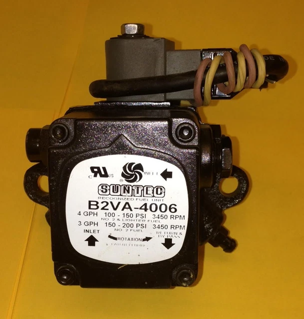 SUNTEC B2VA4006 TWO Stage Pump with Solenoid Beckett Wayne Oil Burner