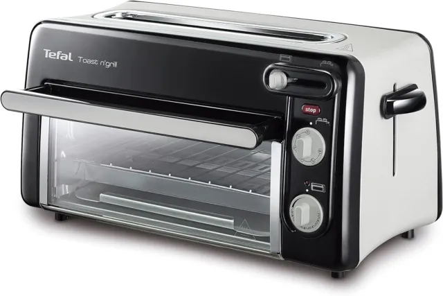 Tefal Toast n’ Grill TL6008 | 2 in 1 Toaster und Mini-Ofen | schnell |1300 Watt