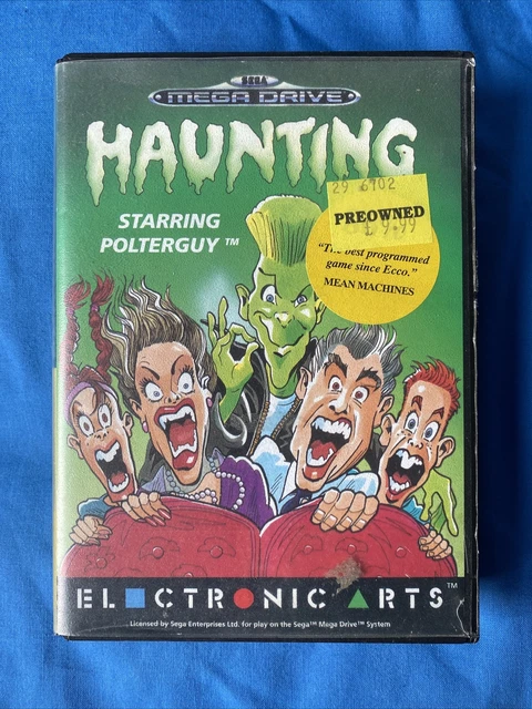 Haunting Starring Polterguy Sega MegaDrive *BOX AND MANUAL ONLY*
