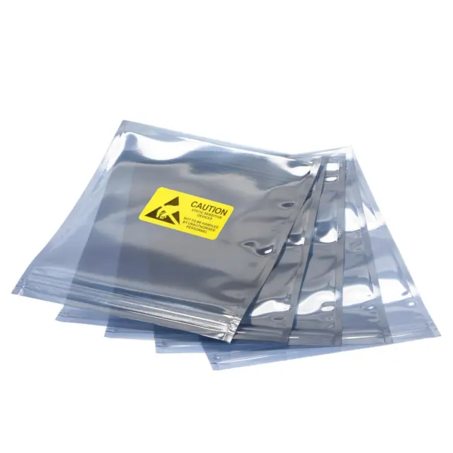 Anti Static Bags Shielding Bag 50pcs 6x8"(15x20cm) Resealable with Labels