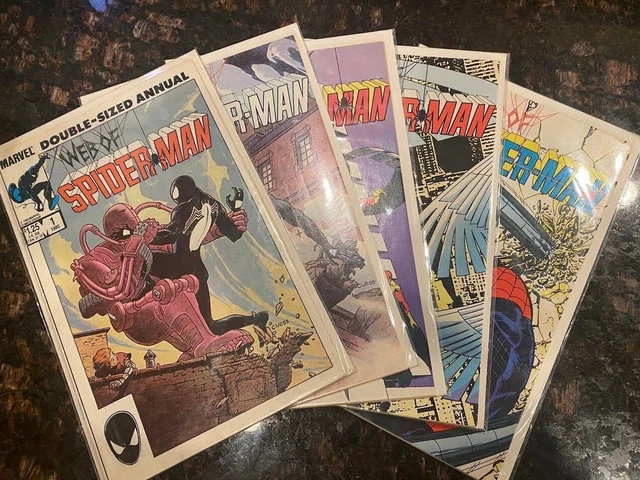 Web of Spider-Man #1 double sized annual #1,2,3,4 (Marvel, April 1985)