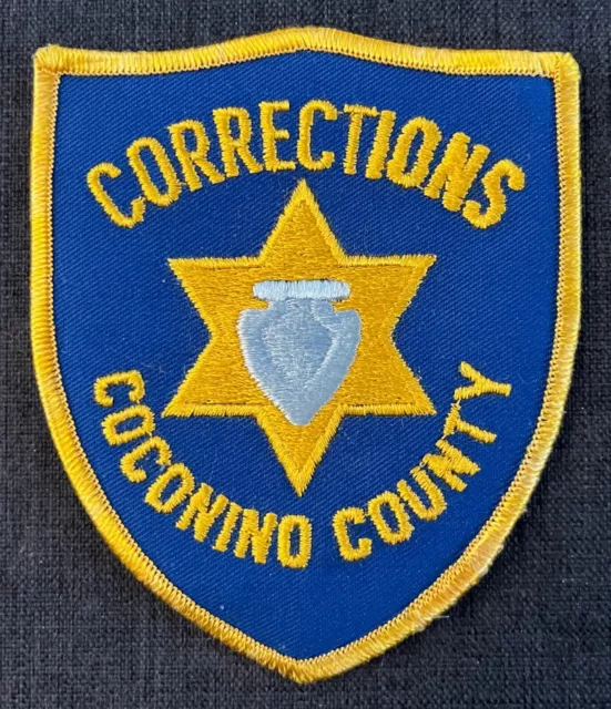 Coconino County Arizona AZ Corrections Shoulder Patch Pre-owned Unsewn Vintage