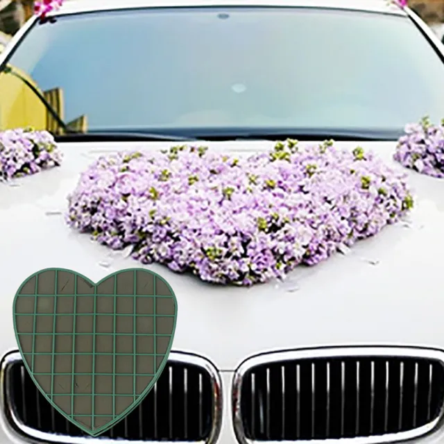 1Pcs Heart Shape Flower Foam Sucker For Fresh Floral Car Table Decoration PrBLN
