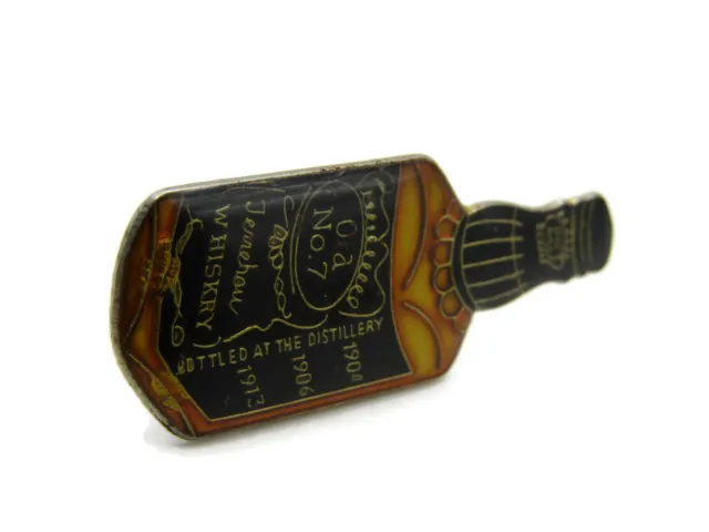 Jack Daniel's Whiskey Bottle Pin Vintage & Gold Tone