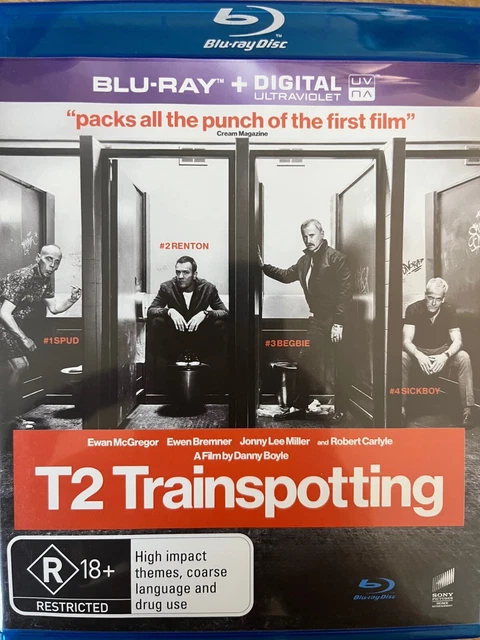 T2 TRAINSPOTTING (2017) - BLURAY Danny Boyle Exc Cond! All Region 10 B44