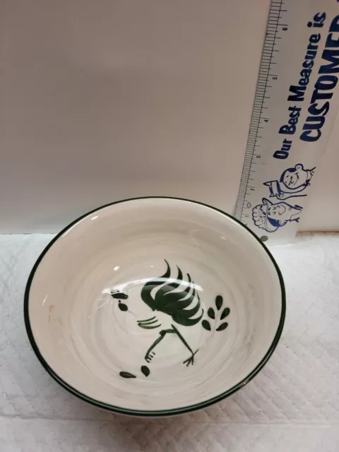 Vintage Pennsbury Pottery White Rooster Bowl