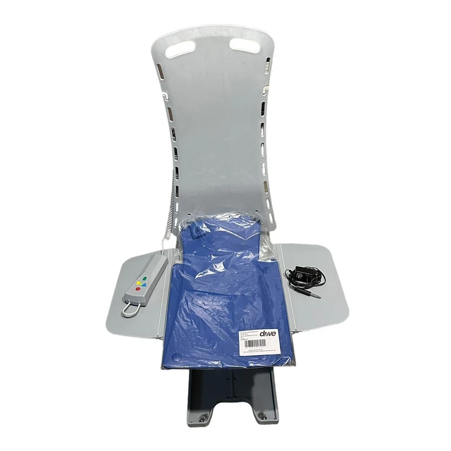 DRIVE MEDICAL BATH Lift Bellavita Tub Chair & Remote & Charger (Tested