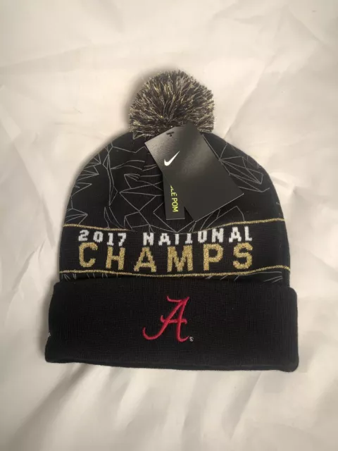 Neuf Nike 2017 Alabama Crimson Tide National Champions chapeau en tricot menotté bonnet