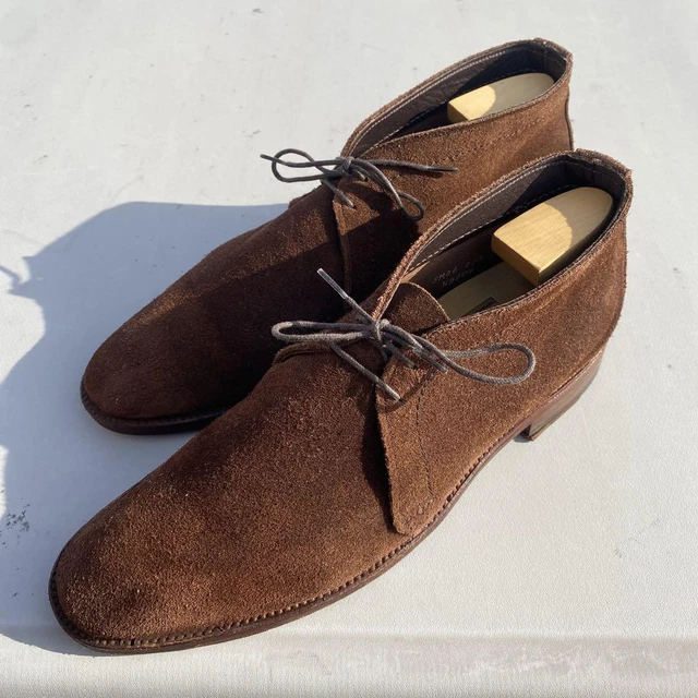 ALDEN CALF SUEDE Shoes N5704 Chukka Boots Laceup Brown Men US 9.5 D