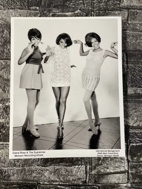 The Supremes 10x8 Copy Of Original 1960’s PROMOTIONAL PHOTOGRAPH Motown Soul