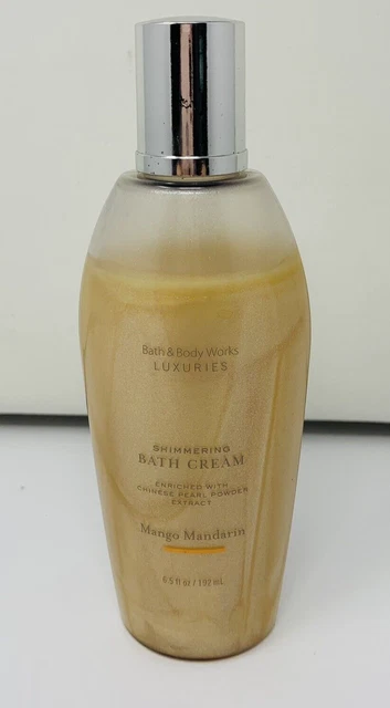 Bath & Body Works Luxuries Shimmering Pearl Cream Cleanser Mango Mandarin 6.5 Oz