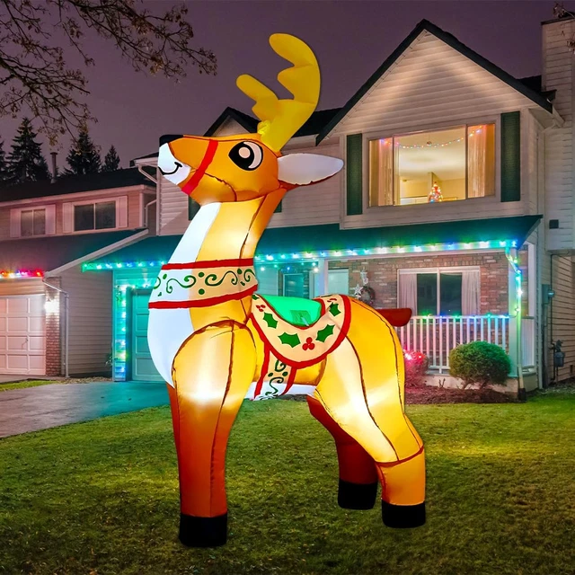 6 FT CHRISTMAS Inflatables Reindeer Outdoor Decorations Blow up Yard