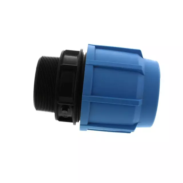 Alprene Poly End Connector Male 75mm Irrigation Watering Plumbing Fitting 2