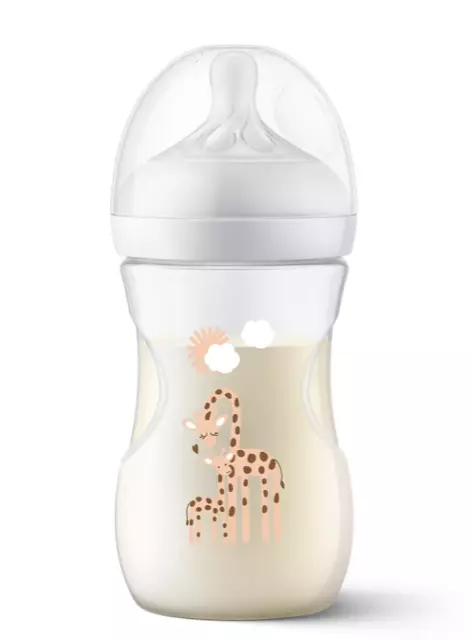 Avent Natural Response Babyflasche Sauger 1 Monat+/ 3 Motiv Giraffe