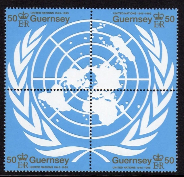Guernsey SG 682/5 United Nations 1995 minisheet MNH combined purchase offered