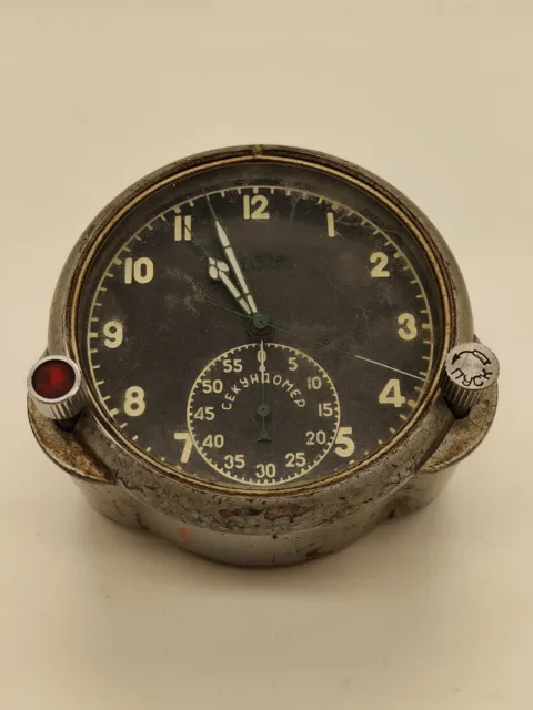 59 ChP Molnija Made in USSR Russia Aircrafts Tu-134 MIG-21 Helicopter Mi-9 Clock