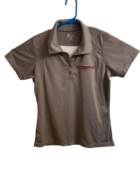 AUTOZONE Ladies Employee Polo Uniform Medium Gray Onestop