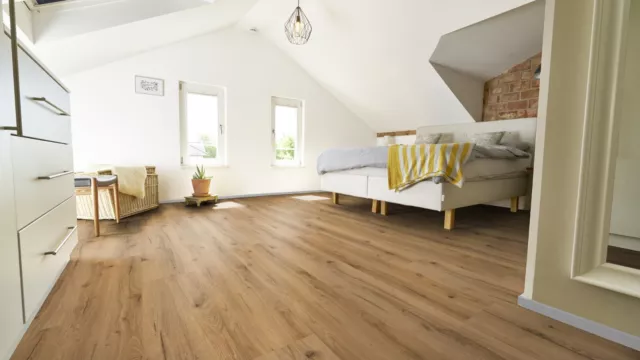 Klick Vinylboden Risseiche Natur Landhausdiele Vollvinyl NK 31 ab 13,99 €/m²