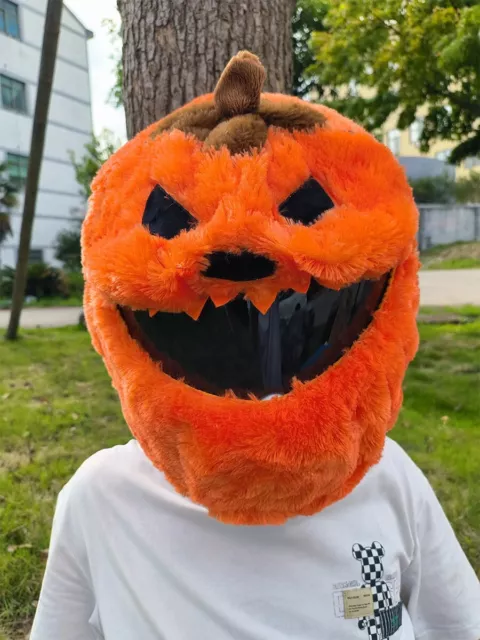 new Motorcycle helmet head cover motorcycle pumpkin funny plush helmet cover