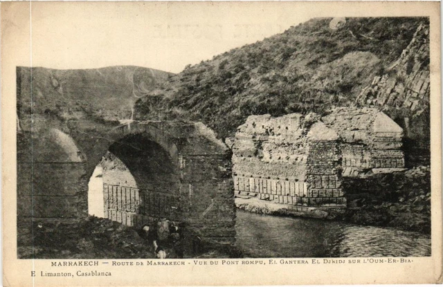 CPA AK MARRAKECH - MARRAKECH Road View of the Broken Bridge MOROC (669265)