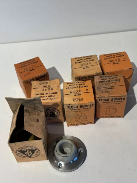 NOS Vintage Glynn Johnson WB60X Series Wall Type Flush Door Bumper (A3) lot of 7