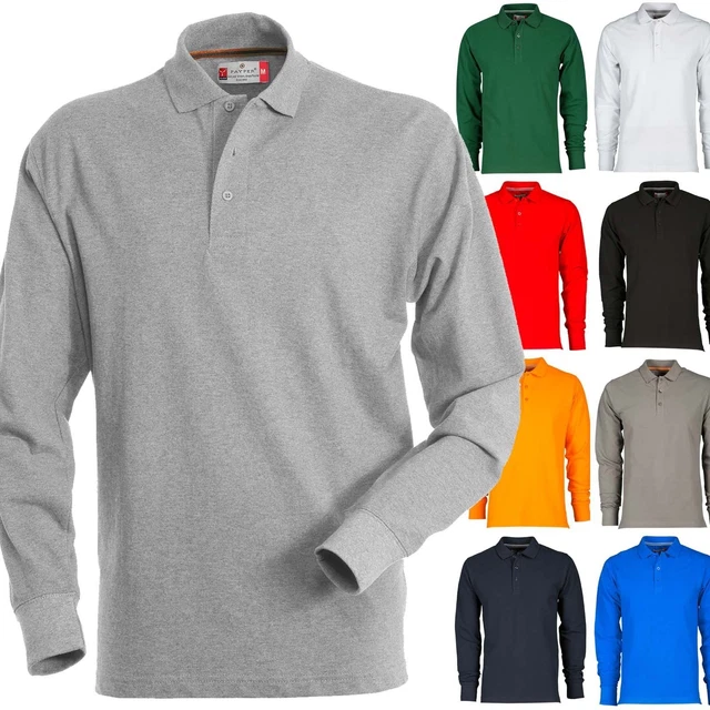 Polo a Manica Lunga Payper FLORENCE da Uomo Maglia T-Shirt in Cotone da lavoro