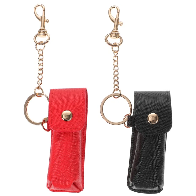 2 piezas Lápiz labial señorita Lápiz labial Llavero