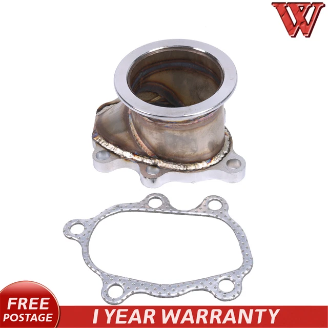 Turbo Down Pipe GT25 GT28 T25 T28 5 Bolt Flange to 2.5 Inch 63mm V band Adapter