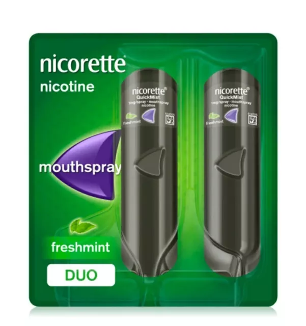 Nicorette QuickMist Duo spray alla nicotina menta fresca - smettere di fumare