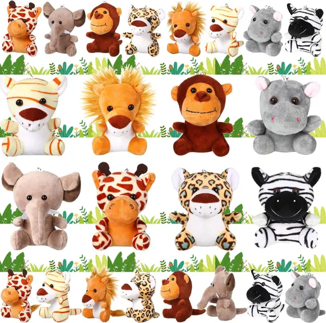 24 PCS MINI Stuffed Forest Animals Bulk Jungle Animal 4.8 Inch Lovely Toys  Lion $78.99 - PicClick