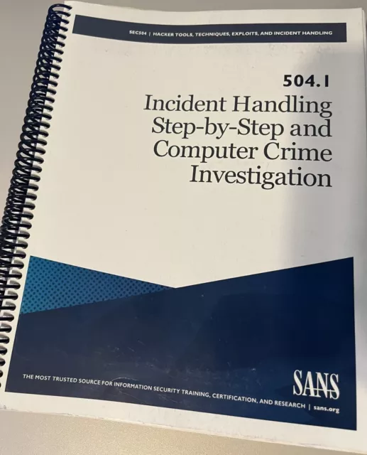 GIAC SANS SEC504 Class books $200.00 - PicClick
