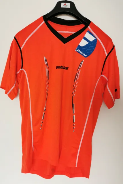MEGASALE: Babolat Herren Match Performance Funktions-Tshirt orange/schwarz