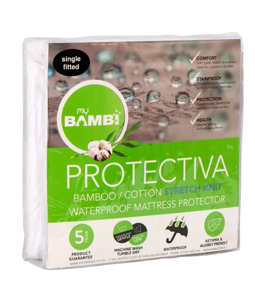 Bambi Protectiva Cotton/Bamboo Stretch Knit Waterproof Mattress Protector