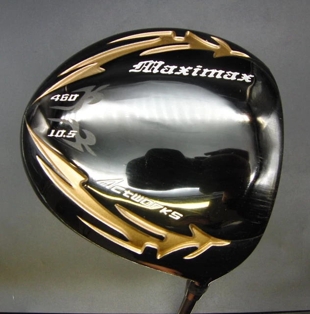 Japanese Actworks Maximax 460 10.5º Driver Stiff Graphite Shaft Works Grip Japanese Actworks Maximax 460 10.5º Driver Stiff Graphite Shaft Works Grip