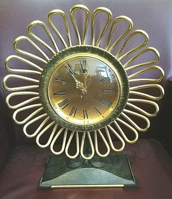LUXOR - Grande orologio da tavolo esclusivo in ottone - Swiss Made -...
