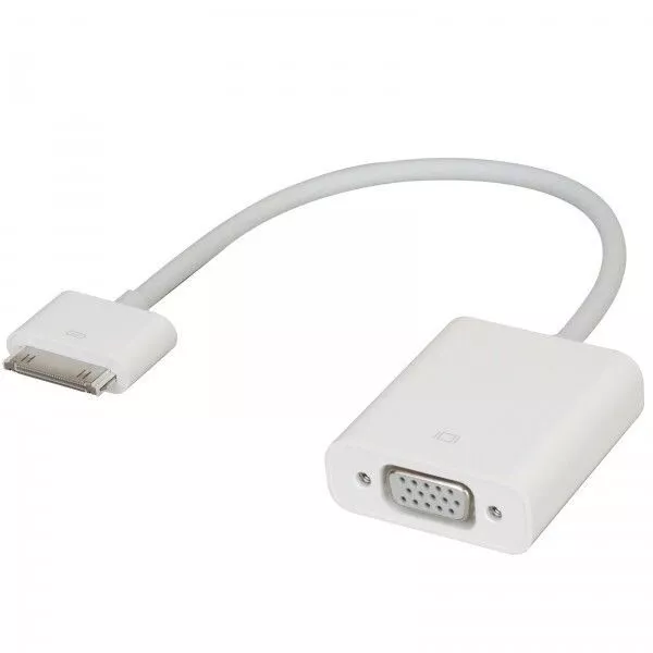 iPad 2/3 1080P Dock Connector to VGA Adapter Cable iPhone 4S 3 iPad iOS8 HDTV 30