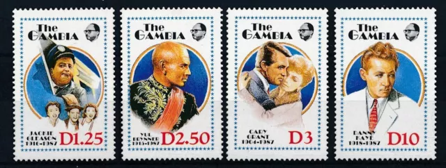 [BIN12049] The Gambia 1988 Famous People good set of stamps very fine MNH